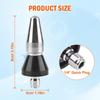 Pressure Washer Stainless Steel Sewer Jetter Nozzle, Durable Design Sewer Jet Nozzle,  with 1/4'' Quick Connector, 5000 PSI, Orifice 4.5 4.5GPM