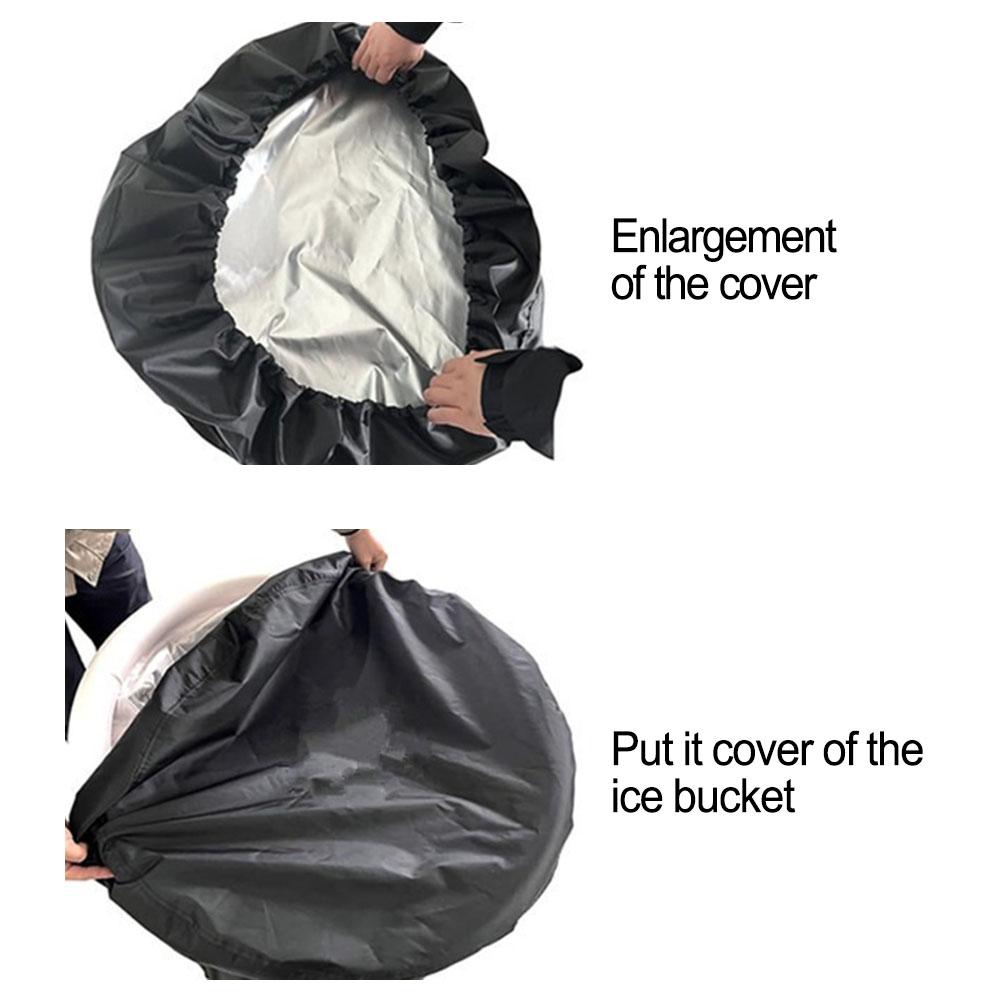 Windproof Bath Cover Bath Cover Cold Plunge Cover Easy Storage Design Portable Ice Bath Cover Outdoor Exercise