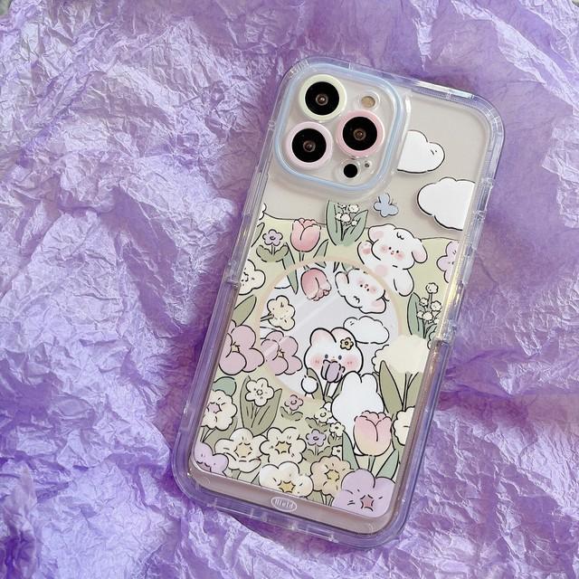 

Ins кролик бабочка кролик милый мультяшный чехол для телефона для Iphone 11 13 Promax 14 Plus 12 Pro Max прекрасный противоударный чехол на заднюю панель For iphone 12