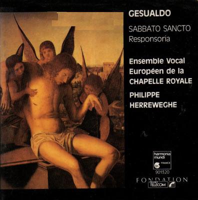 CD HERREWEGHE; ENS VOCAL EUROPEAN - Gesualdo;Sabbato Sancto HMC901320 Harmonia Mundi 1990 France Classical Used