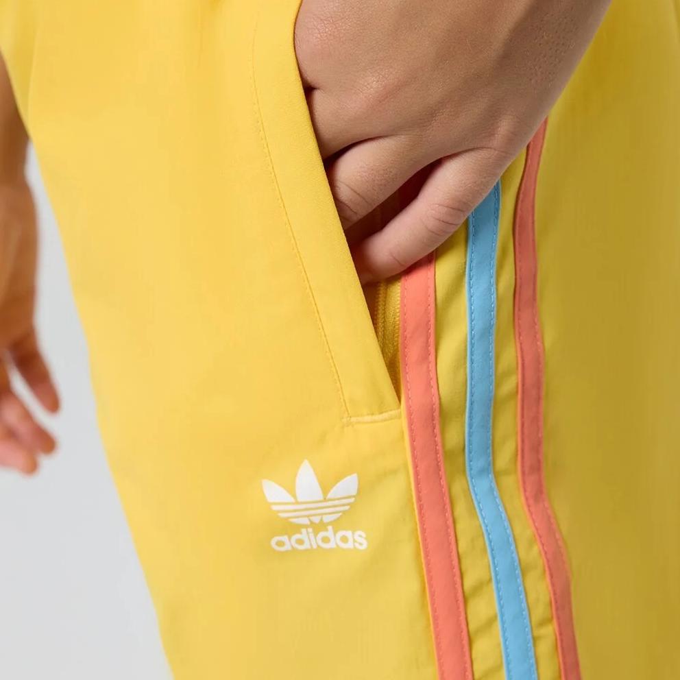 Adidas Originals Striped Sports Casual Shorts Kids Shorts Yellow IB8620