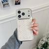 Husă de telefon din piele cu sclipici galvanizat pentru cameră pentru iPhone 17 Pro 14 15 16 Pro Max 17 Fundas Husă drăguță cu stea și desene animate Rezistentă la șocuri