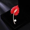 Exquisite Temperament Calla Lily Brooch  Metal Lapel Pins For Women Versatile Shiny Corsage Clothing Accessories Gifts