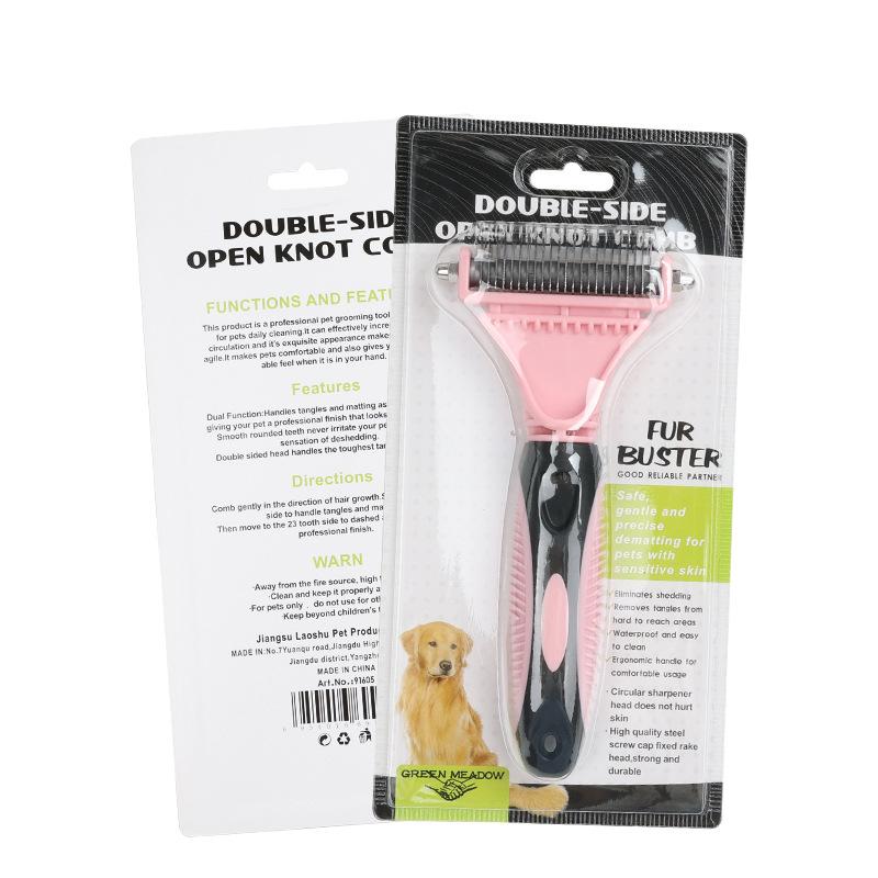 Pet comb pet comb dog comb cat comb open knot comb dog cat hair fading dog cat hair removal pet supplies