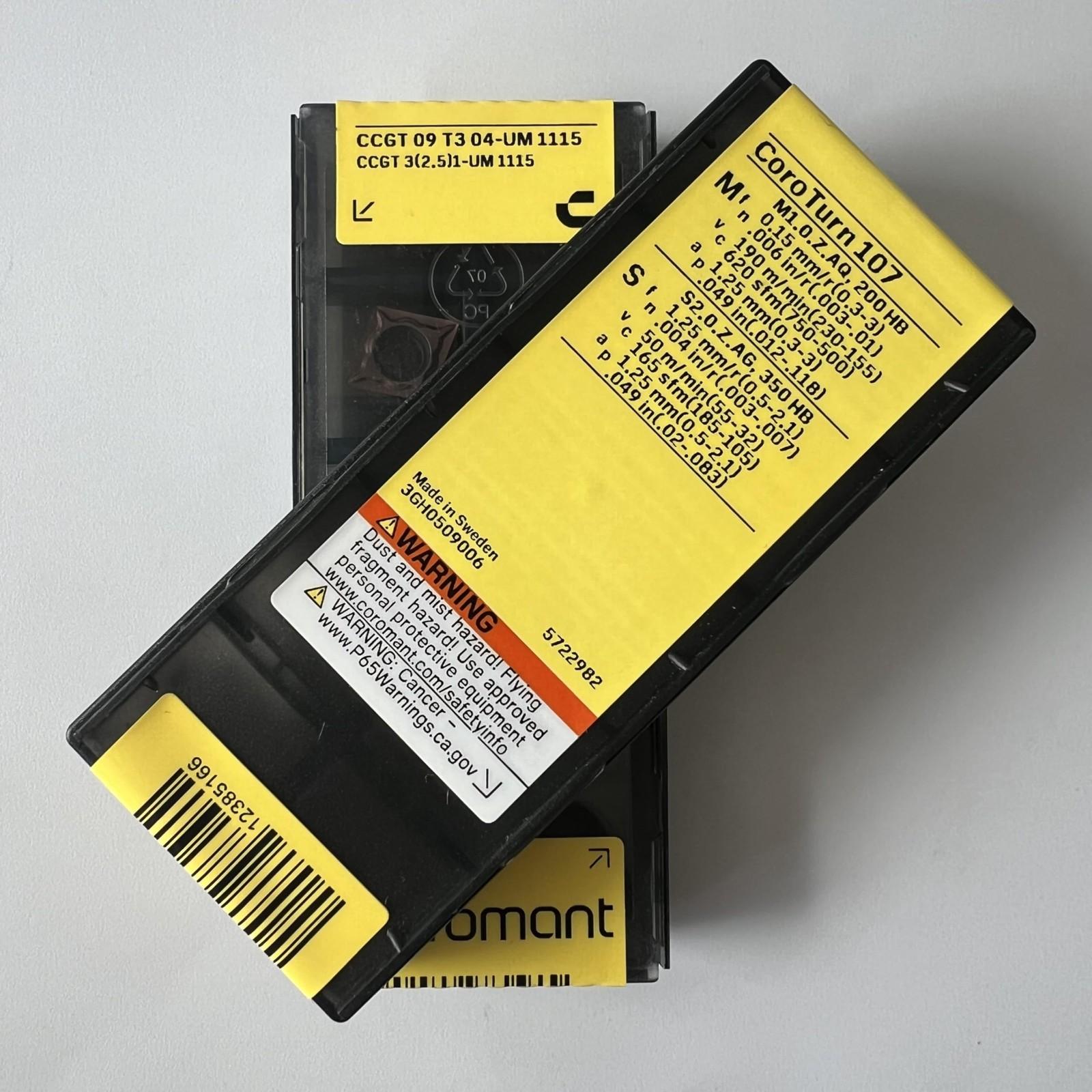 

SANDVIK / CCGT09T304-UM 1115 / Original Swedish hard alloy blade 10 Pcs