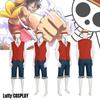 Authentic One Piece Luffy Costume Pirate King Cosplay Outfit For Halloween