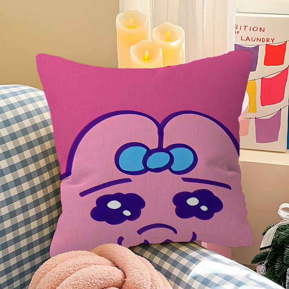 Cute O-Opanchu U-Usagi Personalized Pillow Dust Cover Bedroom Kids Party Decoration Pillowcase Birthday Children Gift