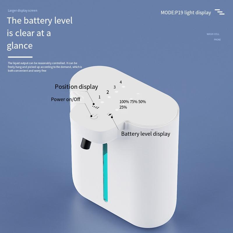 Doppelkopf Berührungsloser Automatischer Seifenspender USB Wiederaufladbar Wandmontierter Elektrischer Handseifenspender für Küche Badezimmer