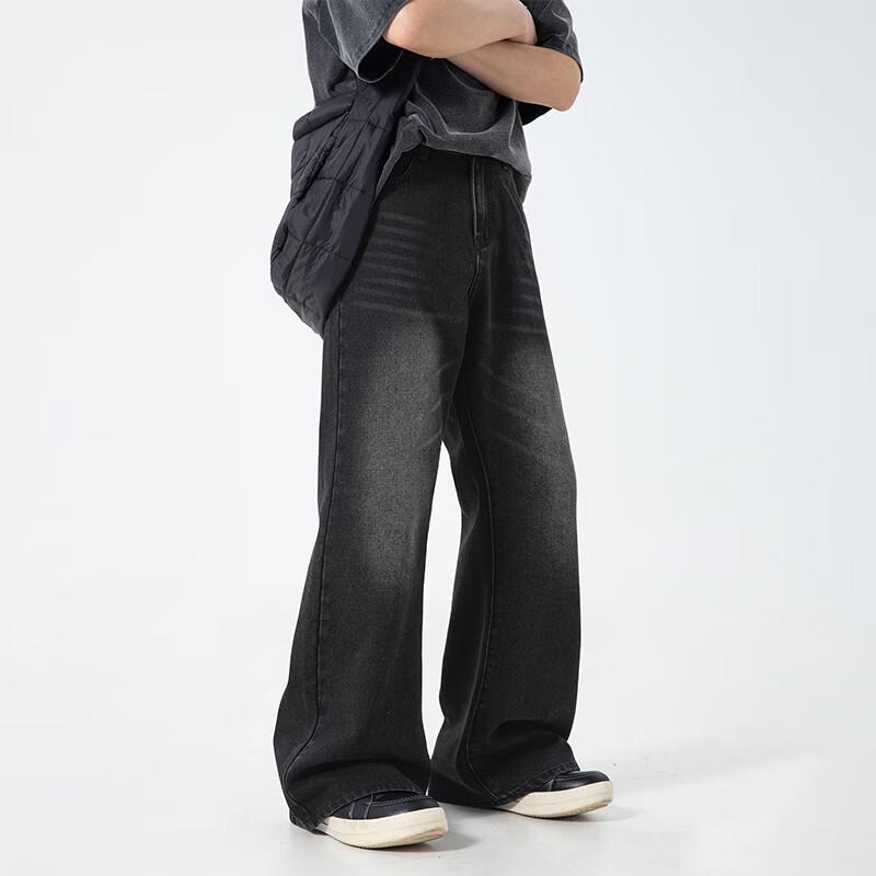 VUUG Men's American Loose Fit Straight-Leg Jeans