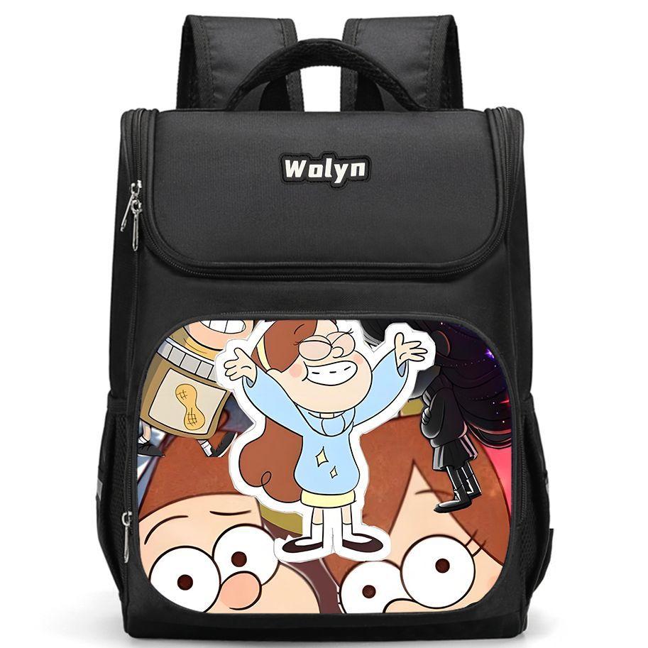 Weird Town Gravity Falls Leisure High Definition Printing Primary School Students Lightweight Backpack small (grades 1-2)