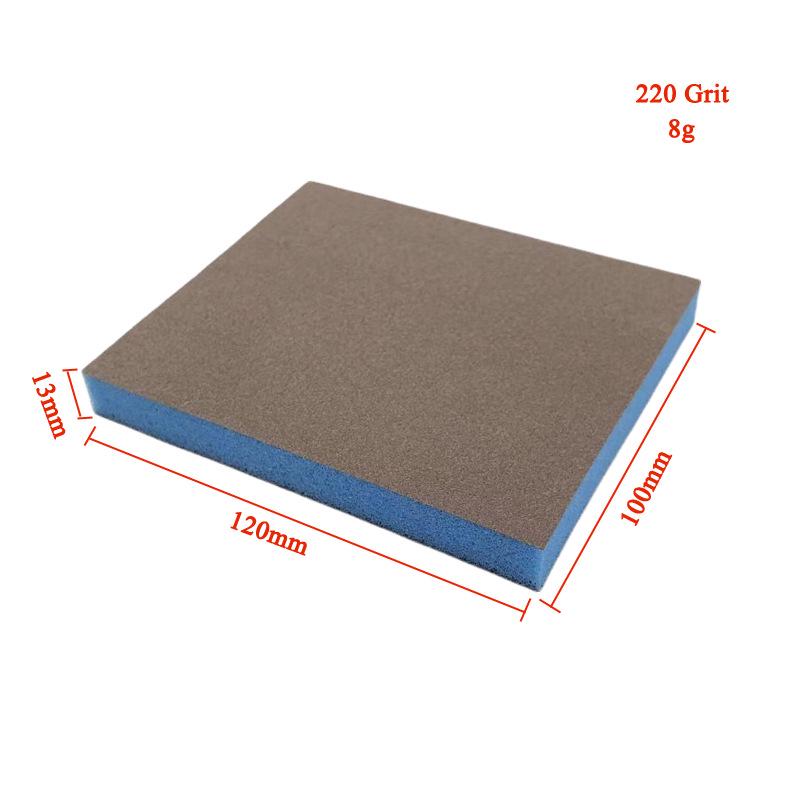 Dual-Sided Sanding Sponge Block for Woodworking, Furniture Polishing & Rust Removal - Wet/Dry Use.