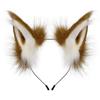 Bandeau Oreilles Renard Loup Fausse Fourrure Animale Bandeau Cheveux Poilu Fait Main Couvre-chef Costume Accessoires Cosplay