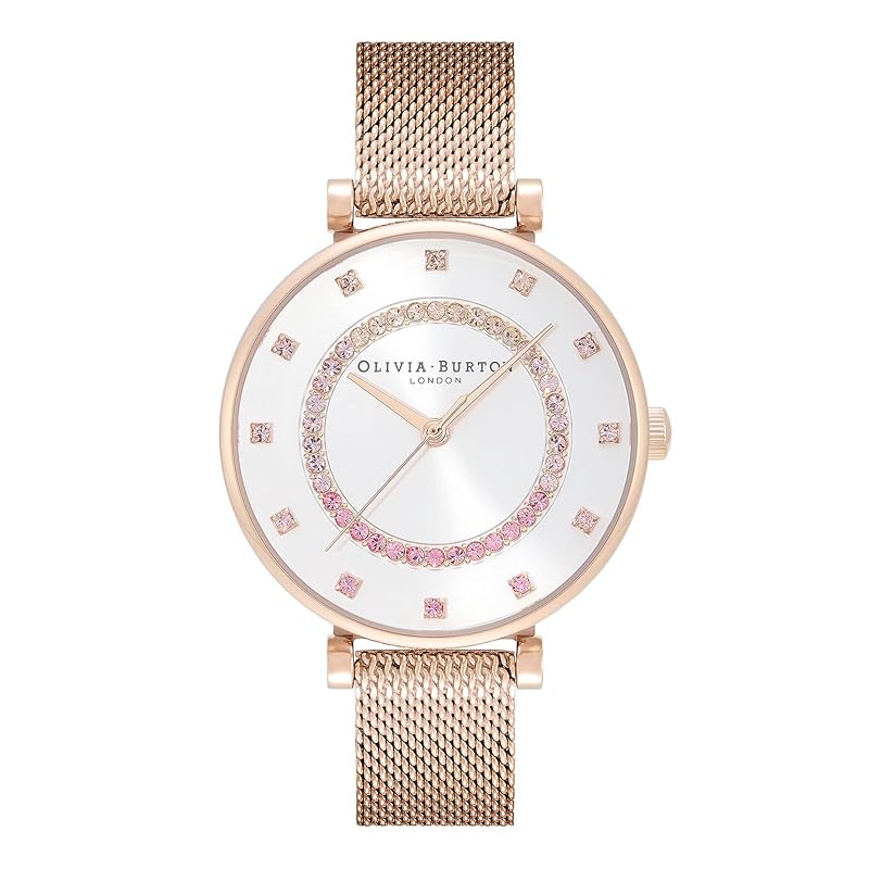 

Authorized distributor [OLIVIA BURTON] olivia burton clock watch ladies ob24000006 belgrave 32mm tea bar white & carnation gold mesh