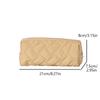 Large Capacity Pen Bag Organizer Simple Solid Color Quilted Pencil Case Cosmetic Bag Stationery Storage Pouch School Supplies