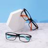 Ultralight TR90 Kids Boys Rectangular Full Rim Flexible Prescription Glasses Girls Plastic Square Children Optical Glasses