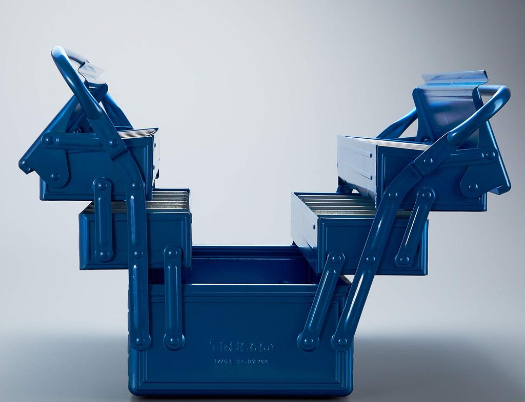TRUSCO Tool Box 472X220X343 Blue 3-tier GT-470-B