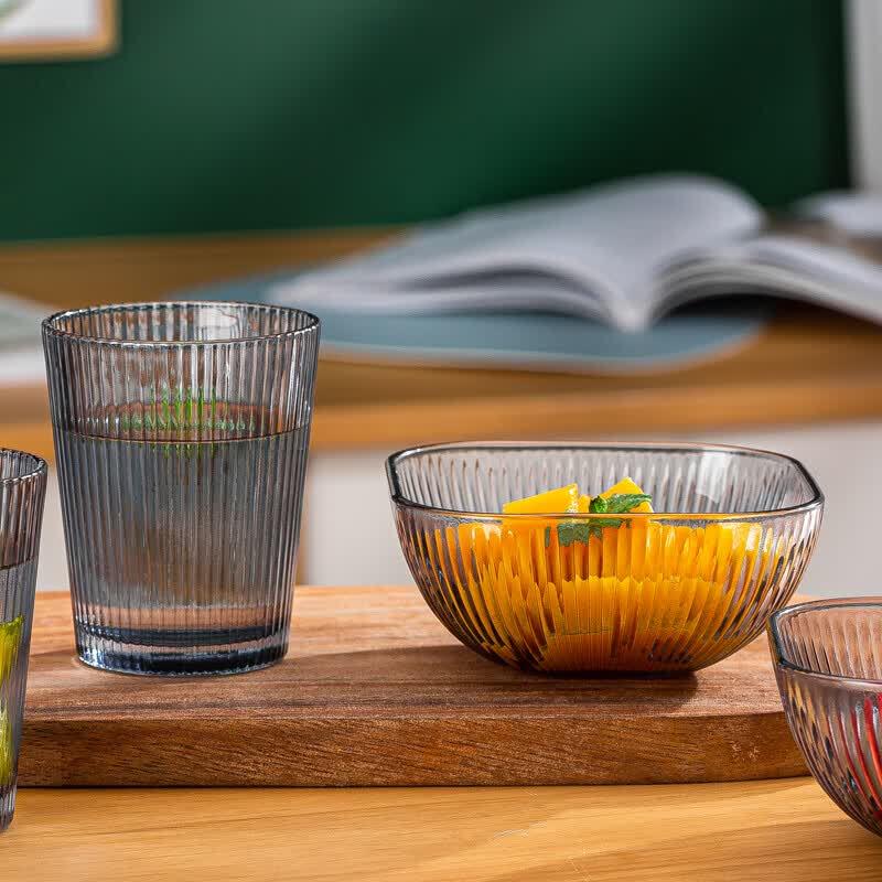 BOLIDOMI Leisure Light Glass Tableware Two-Piece Set