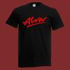 Unisex Shirt Cotton Oversize Large Size Preta Masculina Com Logotipo Alva Skate, Tamanho S-