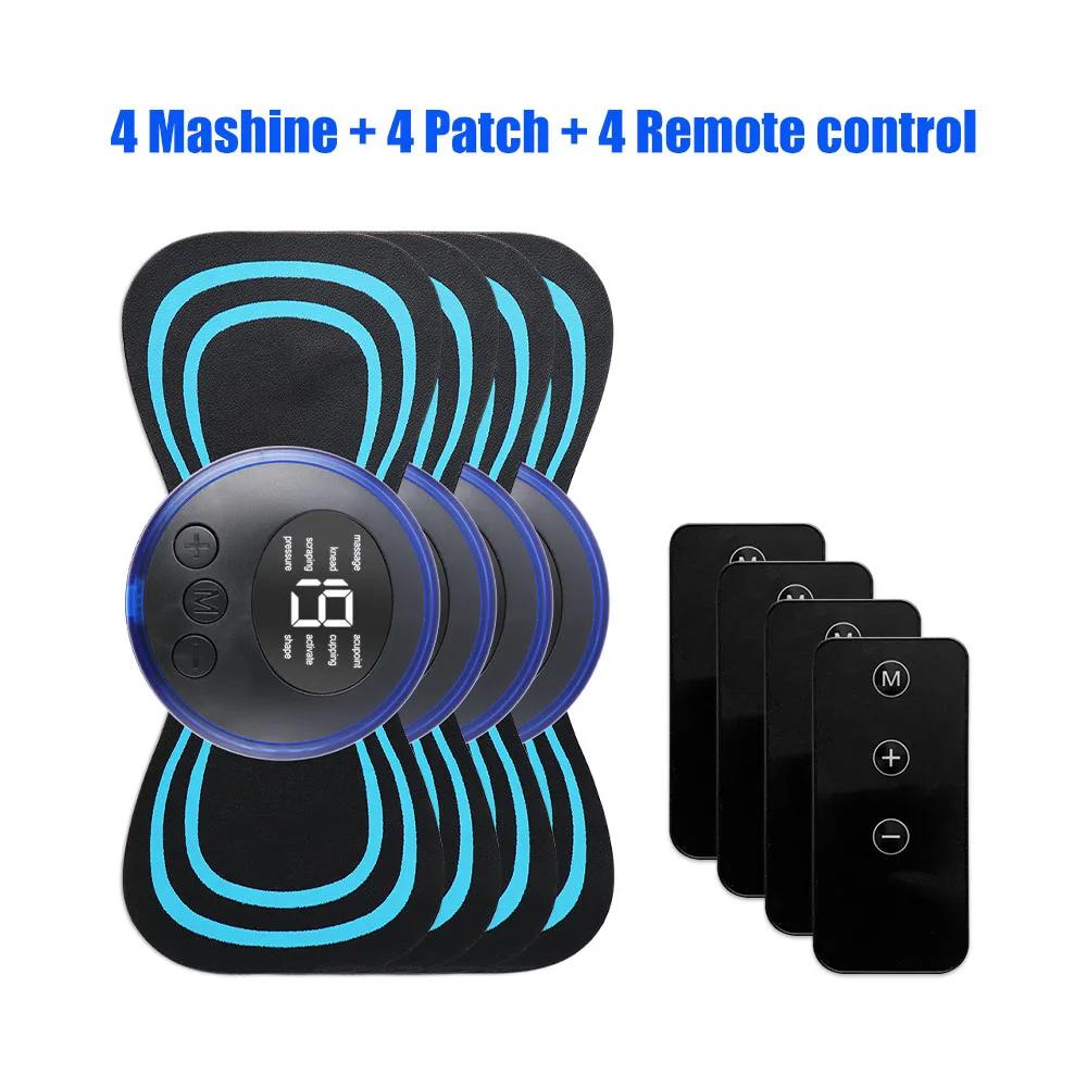 Mini Electric Neck Massager EMS Tens Pulse Stimulator for Cervical Spine Back Body Arm Leg Muscle Relaxation