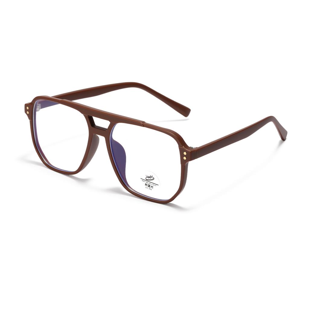 Double Beam Glasses Men'S Tr8935 Box Plain Mirror Women'S Tr90