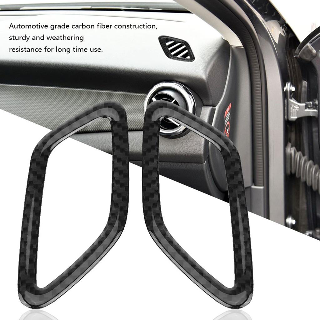 2Pcs Carbon Fiber Dashboard Outlet Cover for Mercedes A Class CLA GLA W169 W117 Classic Style