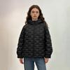 Womens Lightweight Puffer Coat With Hooded Design Quilted Square Warm Duck Down Fill Winter Daily Wear