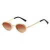 Fashion Luxury Oval Sunglasses Women Men Vintage Brand Sun Glasses Metal Frame Outdoor Travel Shades Lady Eyewear UV400