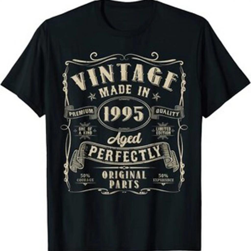 Made In 1995 Aged Perfectly Originalteile 30 Geburtstag Jahre Geschenk T Shirt Vintage Washed Stretched Top For Everyday Wear