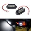 2Pcs Waterproof 6 LED 12/24V Car Truck Trailer License Plate Light Tail Lamp