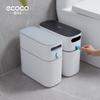 High-Value Creative Slit Trash Can for Home Use In Toilet, Bathroom, Kitchen, Living Room with Press and Flip Lid, Rectangular Shape
