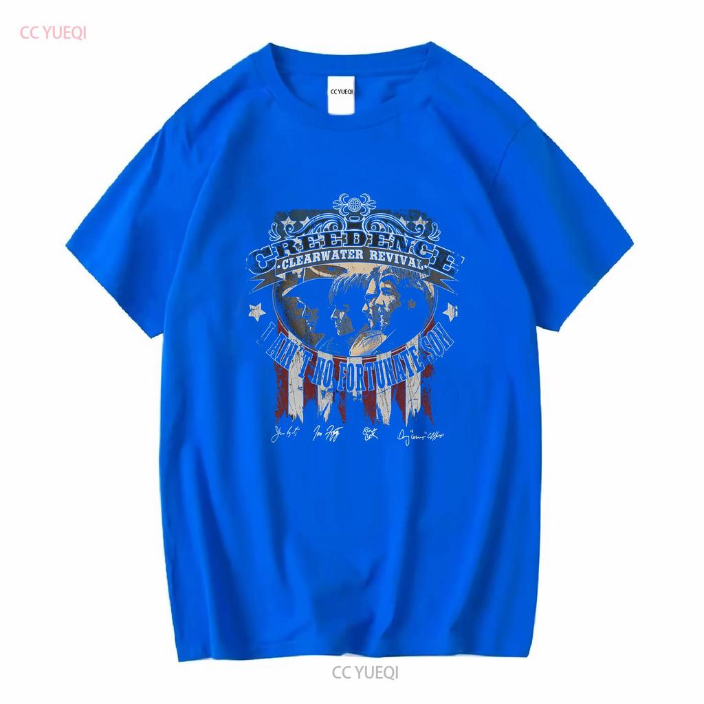 Rare CREEDENCE CLEARWATER REVIVAL Signature S To 5XL T Shirt Vintage Washed Stylish Homme Designer Clothes Graphic Comfortable