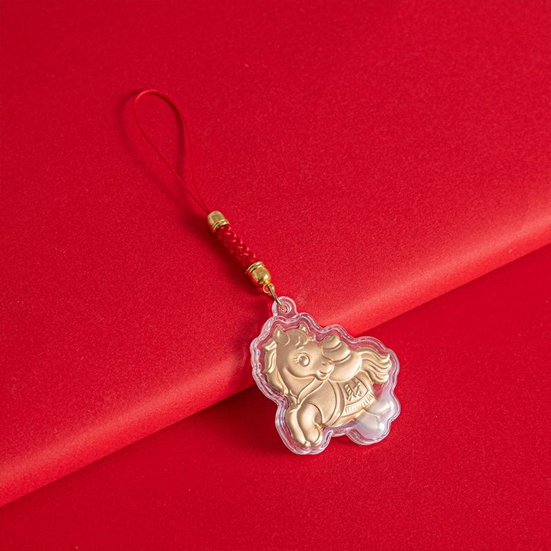 Horse Hanging Decor 2026 Horse Year Chinese New Year Pendant Lucky Keychain Pendants Spring Festival Gift Backpack Pendant