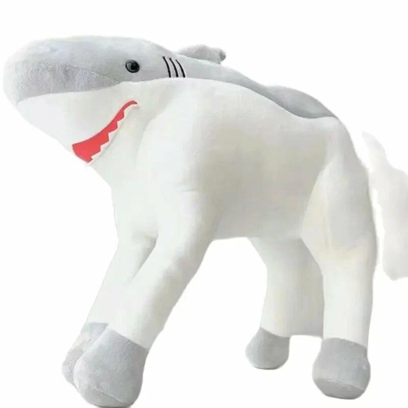 GDzaccly Shark Horse Plush Toy,50cm