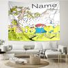 Custom Name Pippi Longstocking Print Tapestry, Backdrop, Easy Setup, Ideal for Bedroom, Office & Living Room, with Aesthetic Wall Hanging Decor.