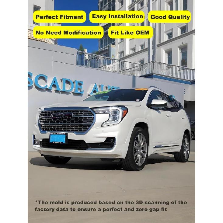 FASTCHE Kennzeichenhalter Rahmen Halterung für Stoßstange Vorne Kompatibel mit 2022 2023 2024 GMC Terrain Ersetzen # GM1068248 84406676