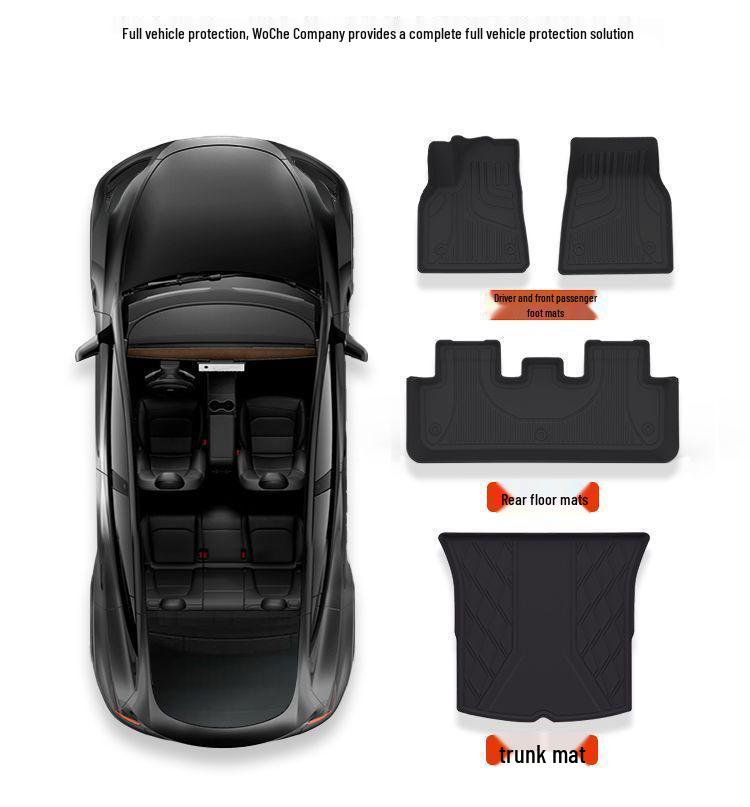 Custom TPE Floor Mats for Mercedes-Benz GLC Models (GLC300L, GLC260L, GLC200)