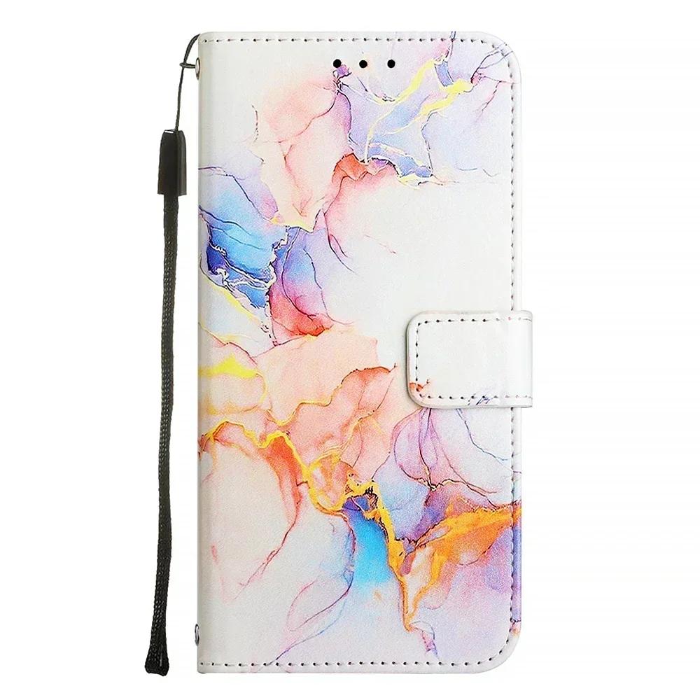 Cute Painted PU Leather Flip Case on For Xiaomi 13T 12T 11T 11 Lite 5G NE Civi 3 2 1S 11 Ultra Poco C40 Wallet Stand Book Cover