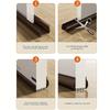 1pc PVC Door Bottom Sealing Strip with Brush Multiple Dustproof Soundproof Washable Weather Strip Snap-In Mount Stripping