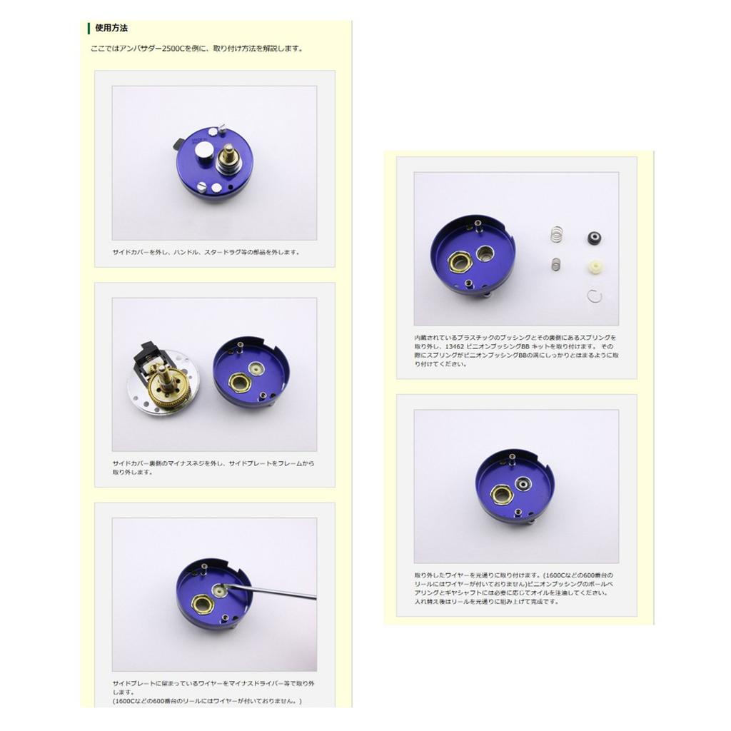 Avail Reel 13462 Pinion Bushing BB Kit Pg_bb_13462