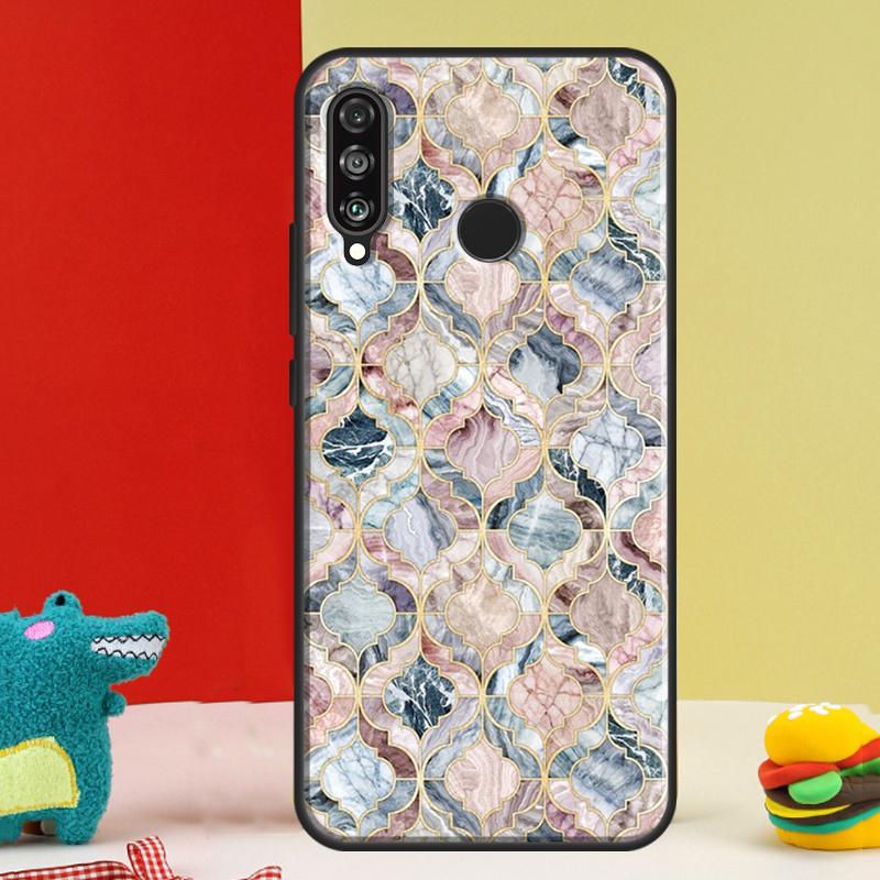 Moroccan Tile For Huawei Nova 12i 12s 11i 5T 9 10 SE Y91 Y90 Y60 Y70 Y72 Y61 P60 Pro P20 P40 P30 Lite Case