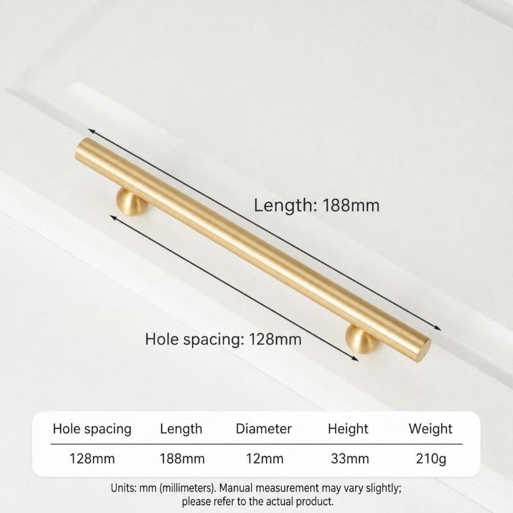 Minimalist Brass Cabinet Pulls Durable Gold Drawer Knobs Solid Brass Handles Cabinetry,Furniture
