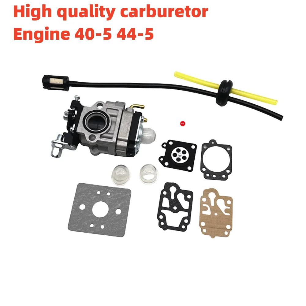 15mm Carburetor Kit For Brushcutter 43cc 49cc 52cc Brush Cutter with Seal Hose Spark Plug Petrol Filter Replacement Parts 40-5 Carburetors Jets 1
