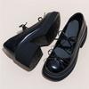 Heels Shoes for Women's 2026 New Style Shallow Mouth Thick Heel Mary Jane Height Increasing Shoe Thick Soled Women's Shoes