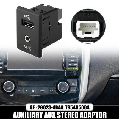 Konektor USB portu do auta Audio Video Pomocný Jack 795405004 28023-4BA0 Kompatibilný pre 370Z Altima Frontier Kicks NV Rogue Xterra