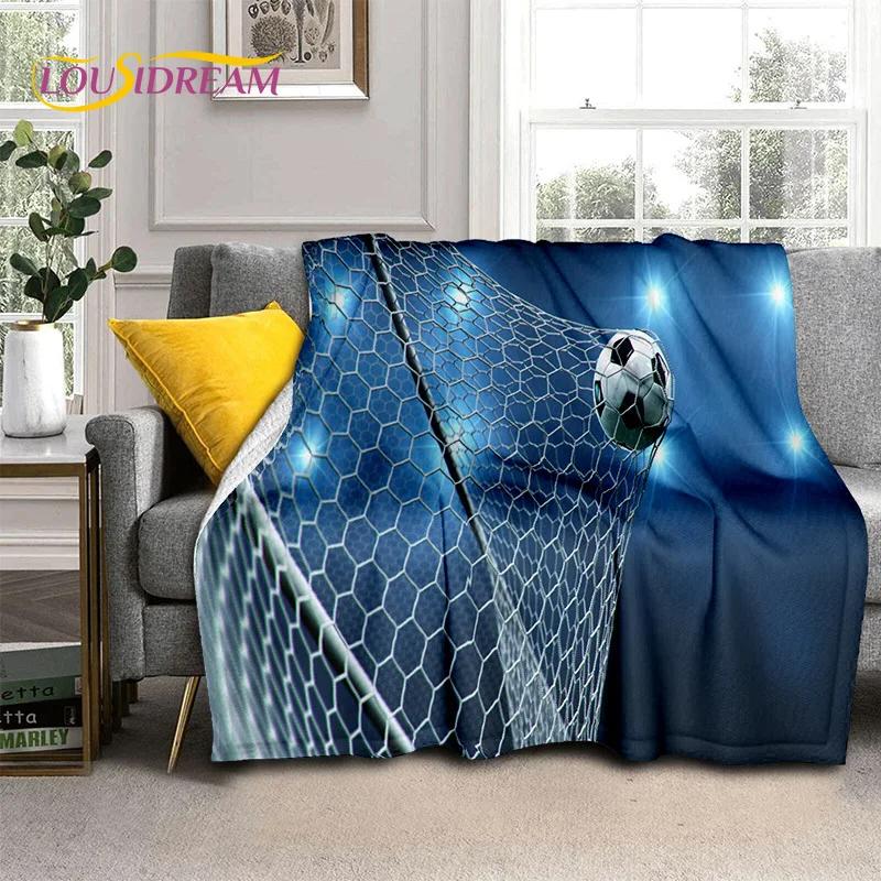 29 Stil Futbol Sahası Futbol Spor Karikatür Yumuşak Battaniye, Ev Yatak Odası Yatak Kanepe Seyahat Örtüsü Çocuk Hediyesi için Yumuşak Atma Battaniye
