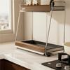 2-Tier Seasoning Rack Sturdy Countertop Storage Shelf Uncovered Design