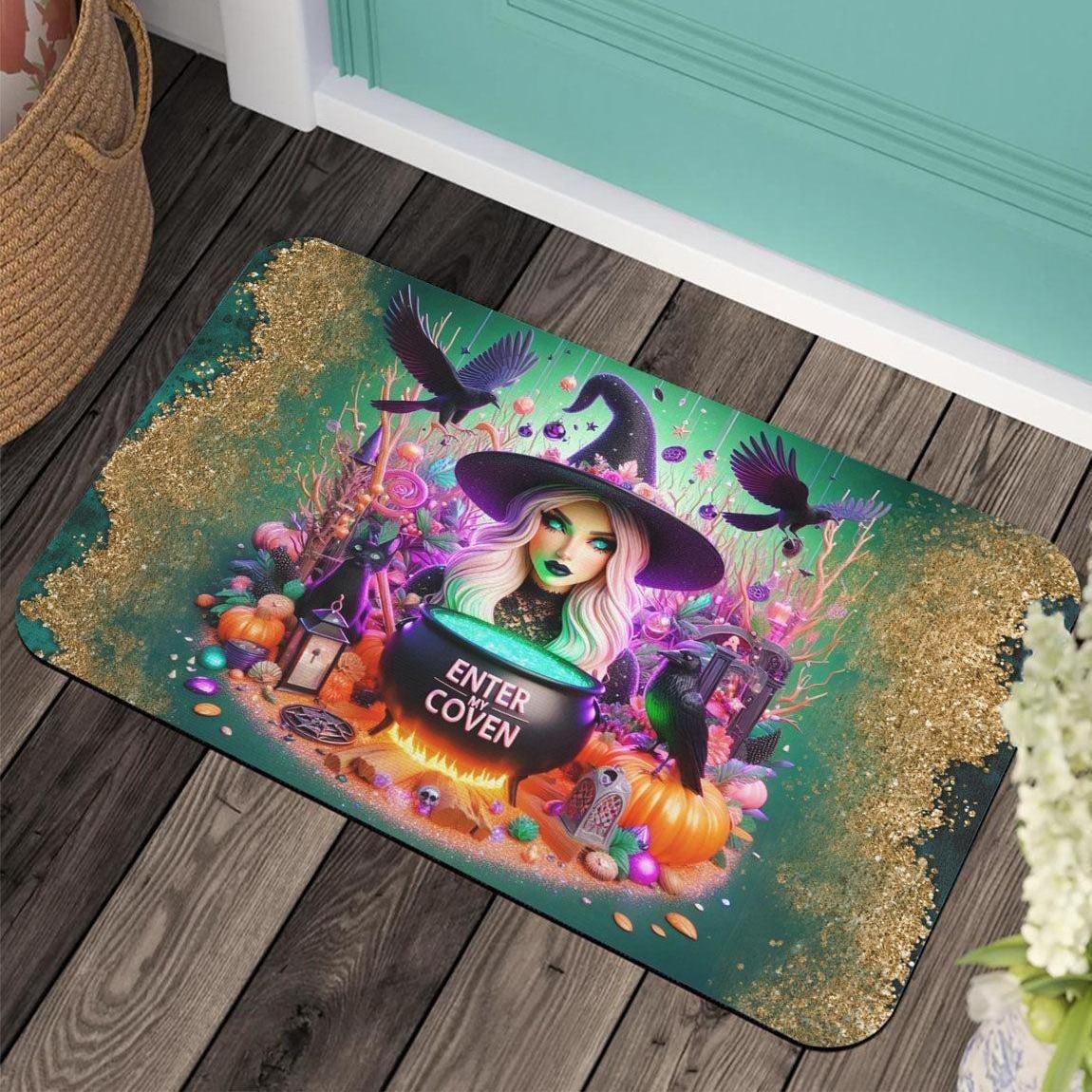 

3D Deep Hole Doormat Floor Mat Rug Carpet for Entryway Kitchen Anti-slip Halloween Home Decor Accessory Halloween Gift 40cm x 60cm
