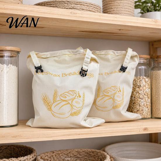 Robuste Baumwoll-Brotbeutel Bienenwachsbeutel, Wiederverwendbar Langlebiges Tuch, Bewahrt Frische Biologisch abbaubar und Kruste länger, für die Aufbewahrung von Selbstgemachtem Waschbar