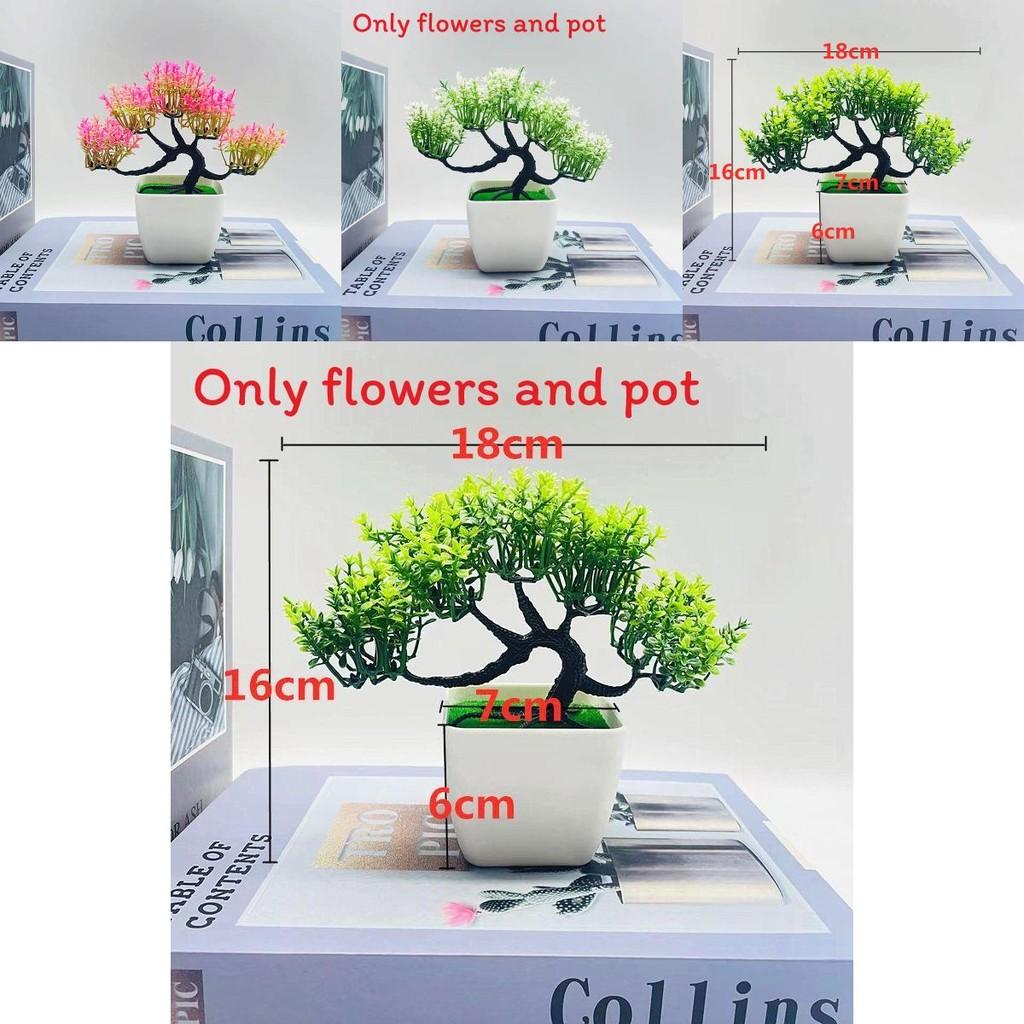 Artificial Bonsai Tree With Plastic Material For Home Decor Gift Plant Crafts