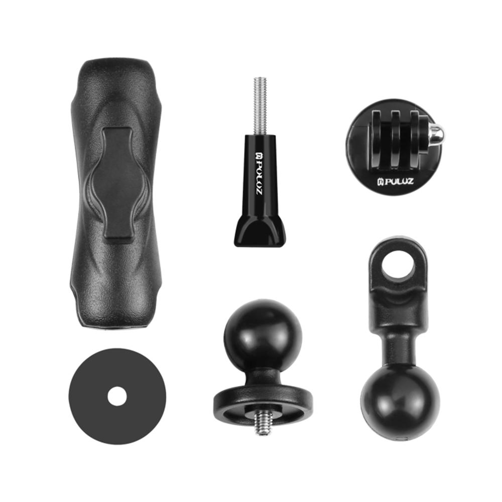 PULUZ PU702B For GoPro Action Camera Motorcycle/Bicycle Mirror Mount Aluminum Alloy Adjustable Bracket